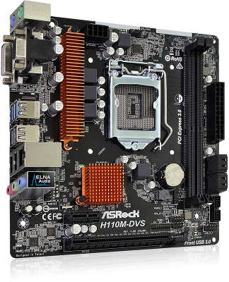 Мат. плата Asrock H110M-DVS R3.0