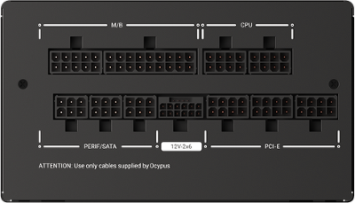 Блок питания Ocypus Iota P850, 850W, APFC, 80+ Gold, ATX 3.1, Fully Modular, 120mm Fan (P850-GF)