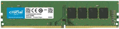 Память DIMM DDR4 16Gb PC25600 3200MHz CL22 dual rank 1.2В Crucial (CB16GU3200)
