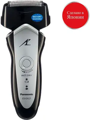 Бритва сетчатая Panasonic ES-GA21 реж.эл.:3 питан.:аккум. черный/серый