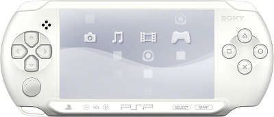 Игровая приставка Sony PSP-E1008, белая