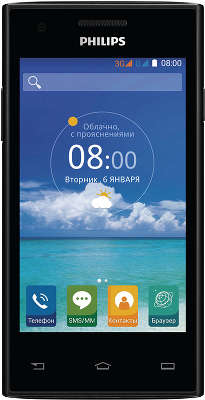 Смартфон Philips S309 Dual Sim, Black