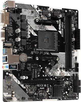 Мат. плата ASRock A320M-HDV R4.0 microATX LGAAM4