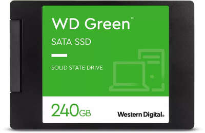 Твердотельный накопитель 2.5" SATA3 240Gb Western Digital WD Green [WDS240G3G0A] (SSD)