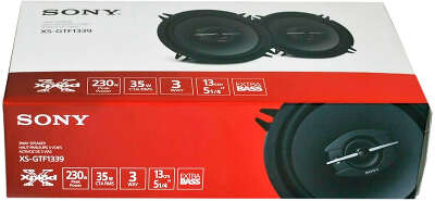 Колонки автомобильные Sony XS-GTF1339 (без решетки) 230Вт 89дБ 4Ом 13см (5дюйм) (ком.:2кол.) коаксиальные трехполосные