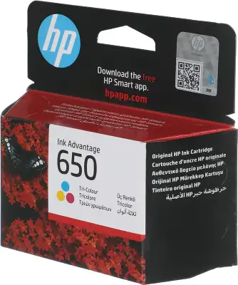 Картридж струйный HP 650 CZ102AE/AK многоцветный печ.гол.в компл. (200стр.) для HP DJ IA 2515/2516
