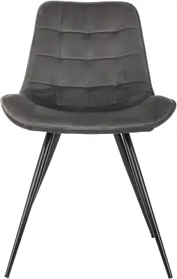 Стул для дома Бюрократ CH-K2_2 комплект 2шт т.серый Holland 18 металл черный на ножках (CH-K2_1/HL18_2)