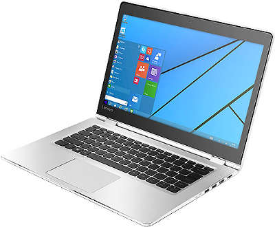 Ноутбук Lenovo Yoga 510-14ISK White 14" FHD IPS Touch / i5-6200U/8/256SSD/WF/BT/ CAM/ W10 (80S70052RK)
