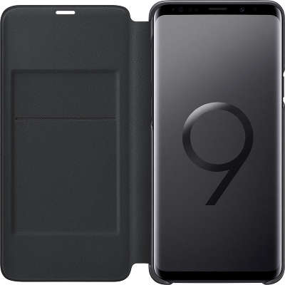 Чехол Samsung для Samsung Galaxy S9+ LED View Cover, черный (EF-NG965PBEGRU]