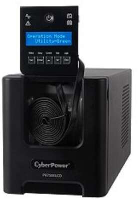 ИБП CyberPower PR750ELCD {Line-Interactive, Tower, 750VA/675W USB/RS-232/EPO/SNMPslot (6 IEC С13), 12В/7 Ач х 2}