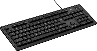 Клавиатура Оклик K175 черный USB Multimedia кабель 1.8м