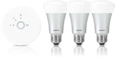 Лампы Philips Hue Connected Bulb - Starter Pack, управляемые через iPhone/iPad [426353]