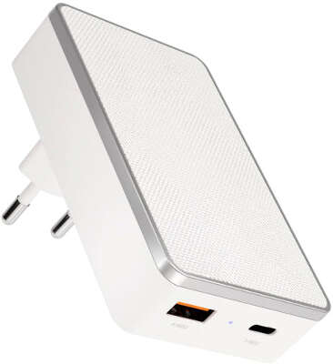 Зарядное устройство VLP 20Вт USB-C PD/USB-A QC, White [vlp-WC20-01-WH]
