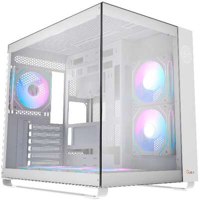 Корпус Case Ocypus Iota C70 WH ARGB ATX win / white / 6 ARGB fans / no PSU /Tempered Glass