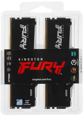 Набор памяти DDR5 DIMM 2x16Gb DDR5600 Kingston Fury Beast Black RGB (KF556C40BBAK2-32)