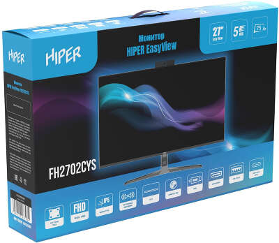 Монитор 27" Hiper EasyView FH2702CYS IPS FHD HDMI, DP, USB-Hub