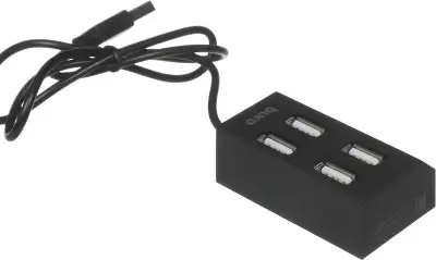 Разветвитель USB 2.0 Buro BU-HUB4-U2.0 4порт. черный