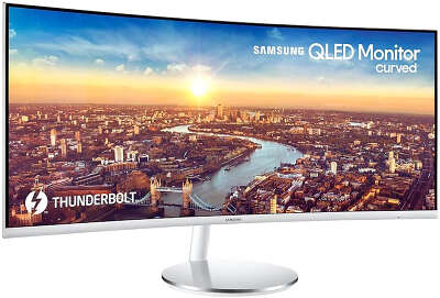Монитор 34" Samsung C34J791WTI VA 3440x1440 Curved HDMI, DP USB-Hub белый