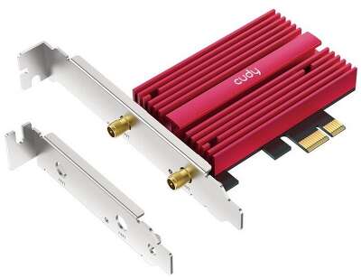 Беспроводной адаптер Wi-Fi 6, Cudy WE4000, AX5400, Bluetooth 5.3 PCI Express, магнитная выносная антенна (WE4000)