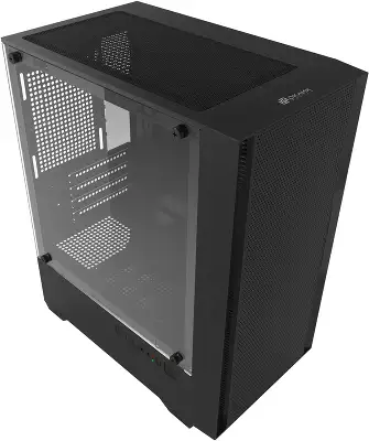 Корпус Оклик OCC-MN307 черный без БП mATX 8x120mm 2xUSB2.0 1xUSB3.0 audio bott PSU