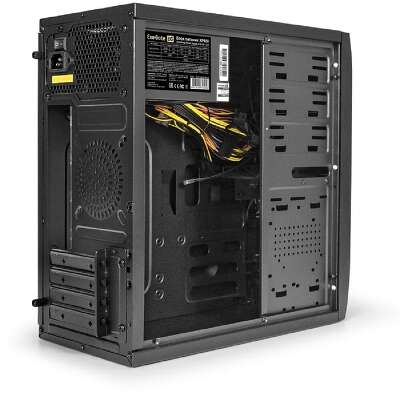 Exegate EX272746RUS Корпус Minitower Exegate QA-412U Black, mATX, <XP450, Black, 120mm>, 2*USB+2*USB3.0, Audio