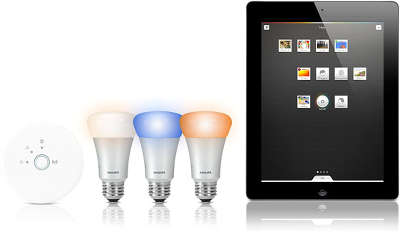 Лампы Philips Hue Connected Bulb - Starter Pack, управляемые через iPhone/iPad [426353]