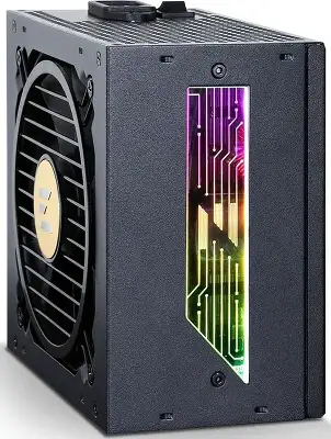 Блок питания Zalman ATX 1000W ZM1000-TMX2 VIEW Gen.5 80+ gold 24pin APFC 120mm fan color LED 12xSATA Cab Manag RTL