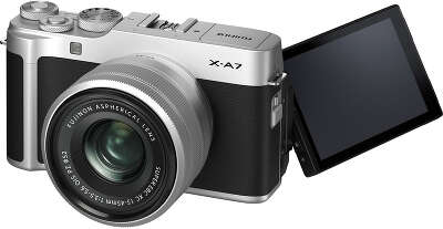 Цифровая фотокамера Fujifilm X-A7 Silver kit (XC15-45 мм f/3.5-5.6 OIS)