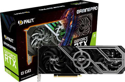 Видеокарта Palit NVIDIA GeForce RTX 3070 GamingPro 8Gb GDDR6 PCI-E HDMI, 3DP