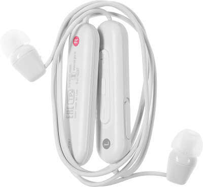 Гарнитура внутриканальные Sony WI-C100 белый беспроводные bluetooth шейный обод (WI-C100/WZ)