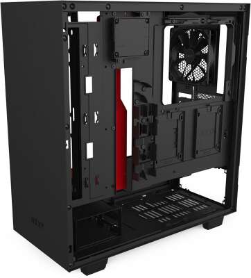 Корпус NZXT H510i Black/red, черный/красный, ATX, Без БП (CA-H510I-BR)