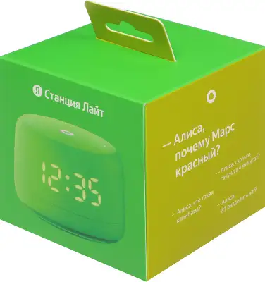 Умная колонка Yandex Станция Лайт 2 Алиса зеленый 6W 1.0 BT/Wi-Fi 10м (YNDX-00026GRN)