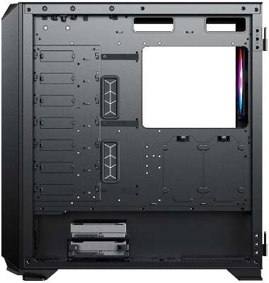 Корпус для ПК ACD Fort 279G ATX, Black, USB2.02+USB 3.0+HD audio, RGB FANs: 4 x 14cm, TGlass side cover, SPCC 0,9 mm., 9 слотов для жестких дисков (7+2)