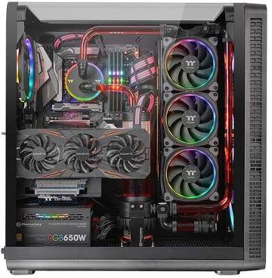 Корпус Thermaltake View 37 RGB, черный, ATX, Без БП (CA-1J7-00M1WN-01)