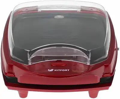Электрогриль Kitfort KT-1610 1000Вт красный/черный