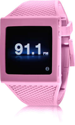 Силиконовый чехол-браслет HEX Vision для iPod nano 6G, розовый [HX1001 pink]