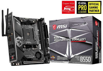 Материнская плата mini-ITX LGAAM4 MSI MPG B550I GAMING EDGE WIFI