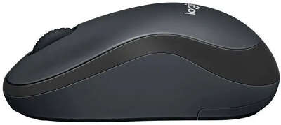 Мышь беспроводная LOGITECH M220 Silent (Бесшумная) темно-серый/черный (USB, 1000dpi, 3but) (910-004895)