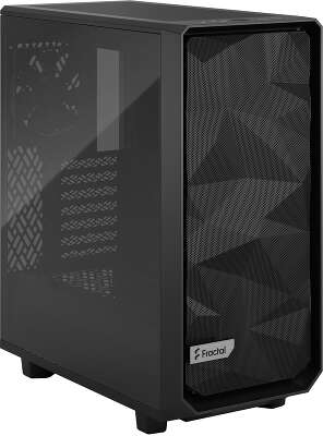 Корпус Fractal Design Meshify 2 Compact Light Tempered Glass, черный, ATX, Без БП (FD-C-MES2C-03)