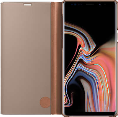 Чехол Samsung для Samsung Galaxy Note 9 Clear View Standing Cover, коричневый (EF-ZN960CAEGRU]