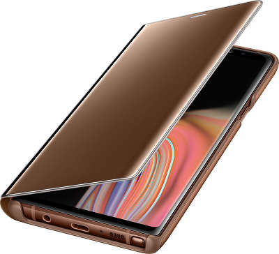 Чехол Samsung для Samsung Galaxy Note 9 Clear View Standing Cover, коричневый (EF-ZN960CAEGRU]