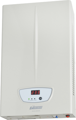 Стабилизатор POWERMAN AVS 5000S, ступенчатый регулятор, цифровые индикаторы уровней напряжения, 5000ВА, 140-260В, максимальный входной ток 32А, клеммная колодка, IP-20, навесного исполнения, 430мм х 250мм х 80мм, 9,26 кг./ Stabilizer POWERMAN AVS 5000S, s