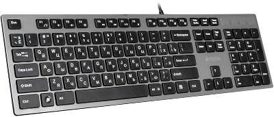 Клавиатура A4Tech KV-300H серый/черный USB slim