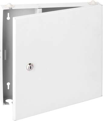 Оптический кросс NIKOMAX Essential Line, настенный, до 16 SC портов или 32 LC портов, стальной, с ключом, серый, неукомплектованный