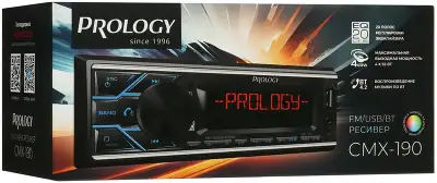 Автомагнитола Prology CMX-190 1DIN 4x55Вт v4.2 AUX 1 ПДУ (PRCMX190)