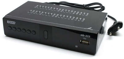 Ресивер DVB-T2 Сигнал Эфир HD-225 черный