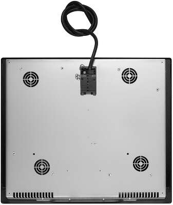 Встраиваемая электрическая панель SMEG/ Индукционная варочная панель, 60 см, антрацит, фурнитура латунная