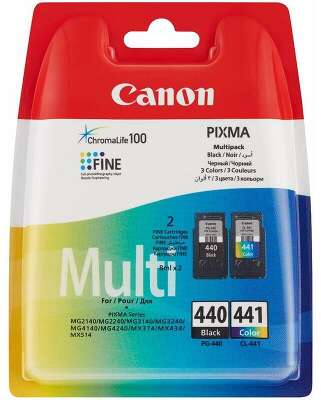 Картридж струйный Canon PG-440/CL-441 для Canon MG2140/MG3140, 180стр (O) чёрный+цвет 5219B005