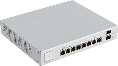 Коммутатор Ubiquiti UniFi Switch US-8-150W, управляемый, установка в стойку, PoE: 8шт.x30W (макс. 150W)