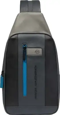 Рюкзак слинг мужской Piquadro Urban CA6540UB00/NGR черный/серый натур.кожа